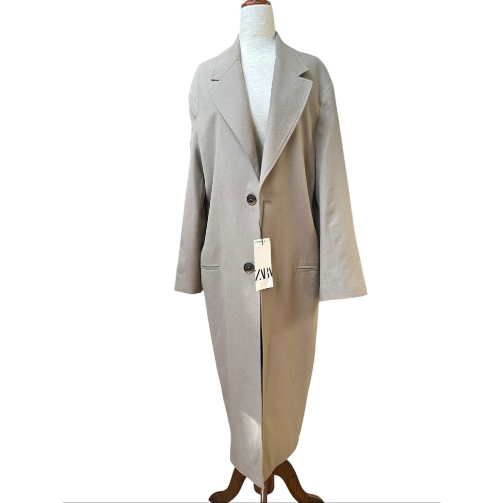 Zara Straight Cut ZW Wool Coat Limited Edition, NWT, S - Picture 4 of 16